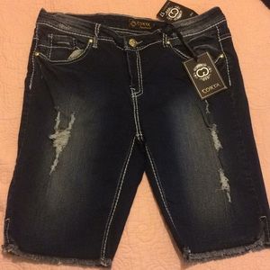 Conya premium jeans short pants blue jean size 17
